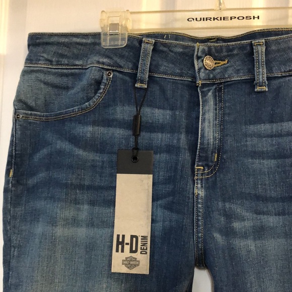 Brand NEW Harley Davidson Jeans size 34, fits size16 ladies, Great stretch - Picture 6 of 8